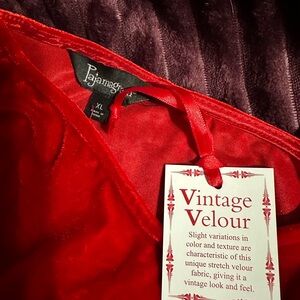 Pajamagram Red Pajamas in Vintage Velour